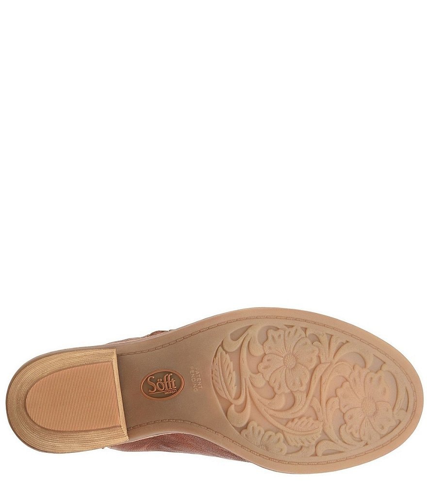 Sofft Mckenna Woven Leather Block Heel Shooties