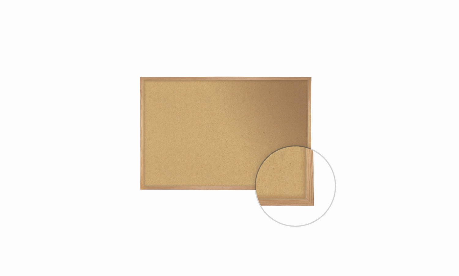 Ghent Push-Pin Bulletin Board, Cork, 48-1/2"H x 72-1/2"W, Natural   WK46