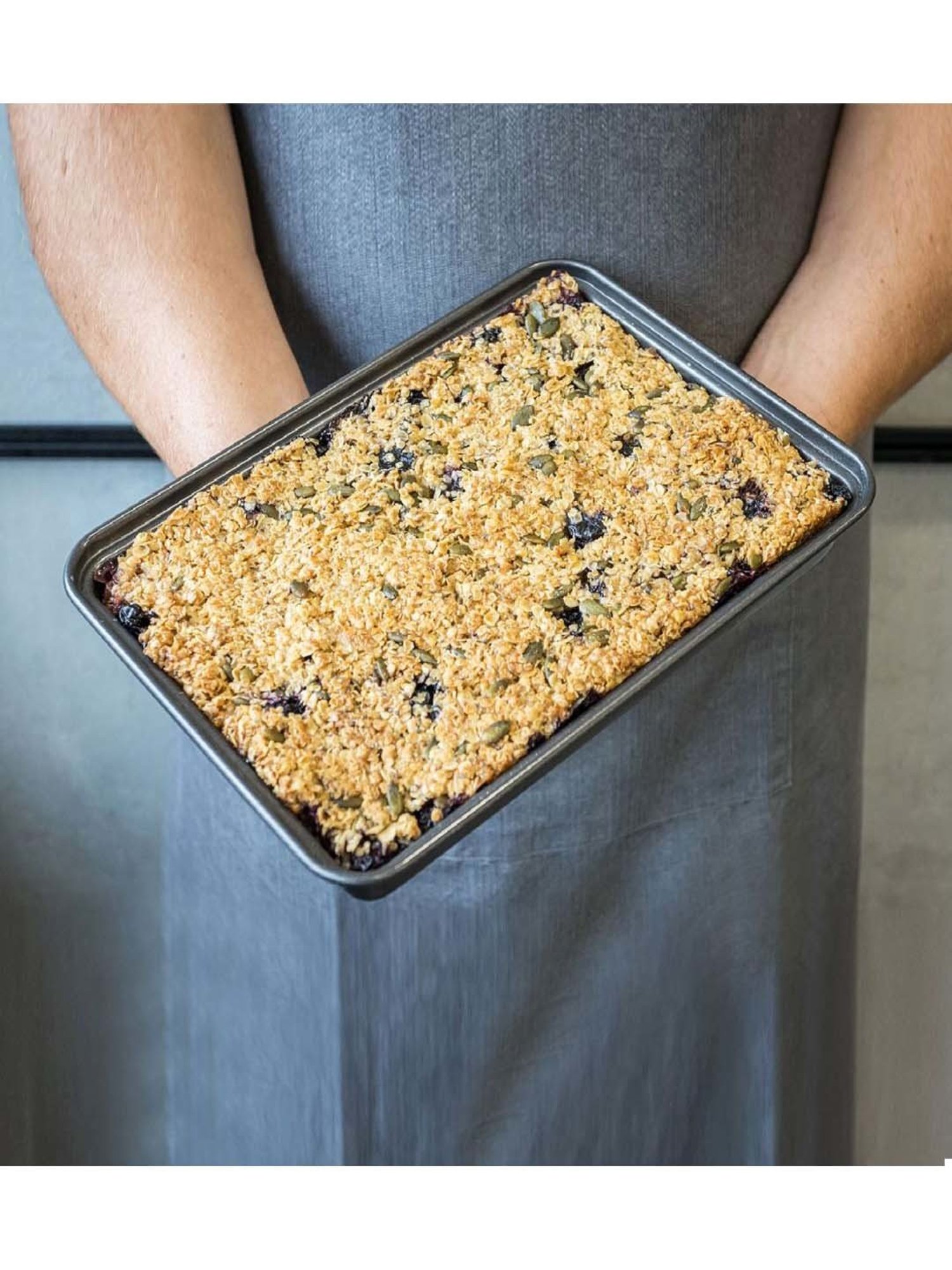 MasterClass Grey Carbon Steel Non-Stick Stick Brownie Pan