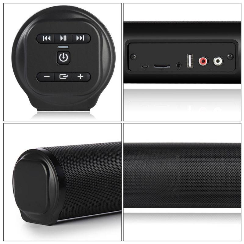 20W Soundbar Portable Column Wireless Bluetooth Speaker 5.0 BT Music Stereo Home Theater FM Radio Sound Bar For TV
