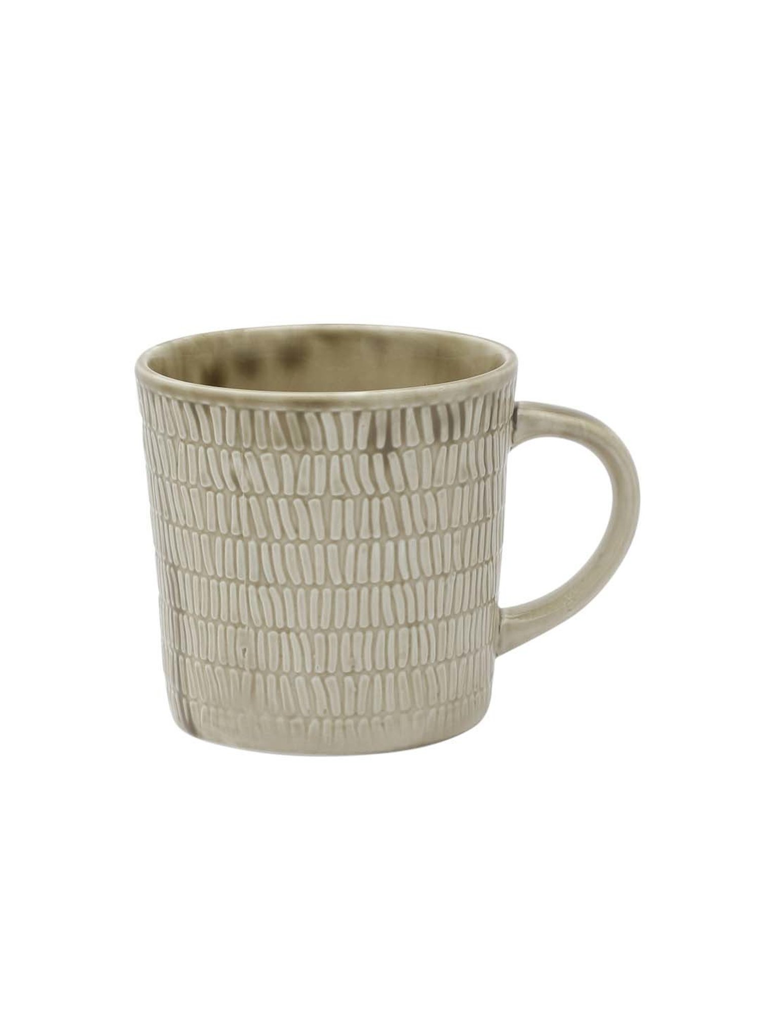 JCPL Light Brown Ceramic 9.5 cm Milk Mug (0.33 L) - Set of 2