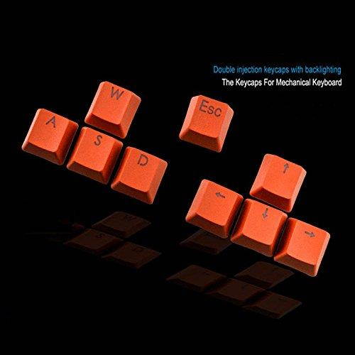 RUNSTAR 9 Keys/Set Orange 9 PBT Keys Backlit Translucent Keycaps For Cherry MX Mechanical Keyboard