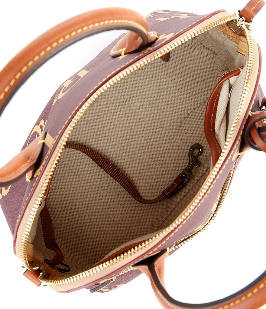 Dooney & Bourke Signature Monogrammed Collection Domed Satchel Bag