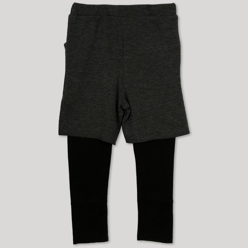 Afton Street Toddler Boys' 2pc Layering Long Sleeve T-Shirt and Joggers Set - Gray 18M