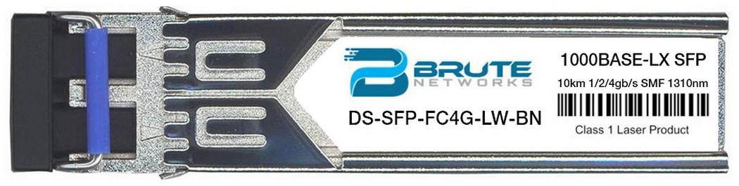 Cisco DS-SFP-FC4G-LW - 1000BASE-LX 1/2/4gb/s 10km 1310nm SFP (100% Compatible)