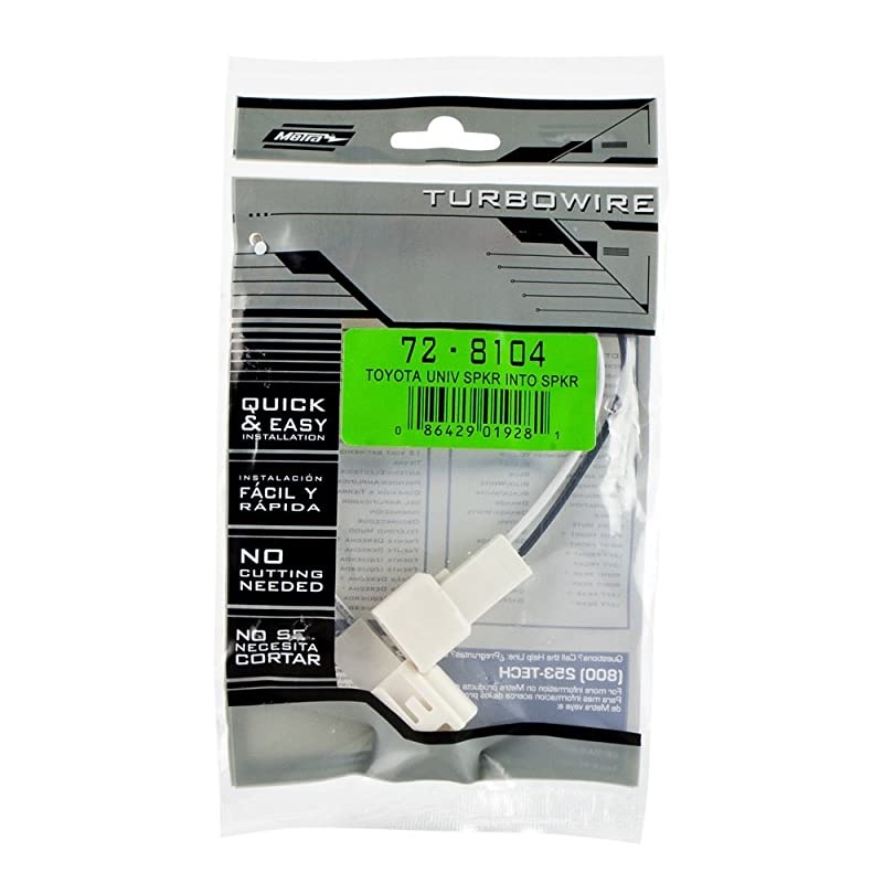 TSF1634R 65quot 200W 2Way Speakers Bundle with Metra 728104 Speaker Connector for Select Toyota Vehicles