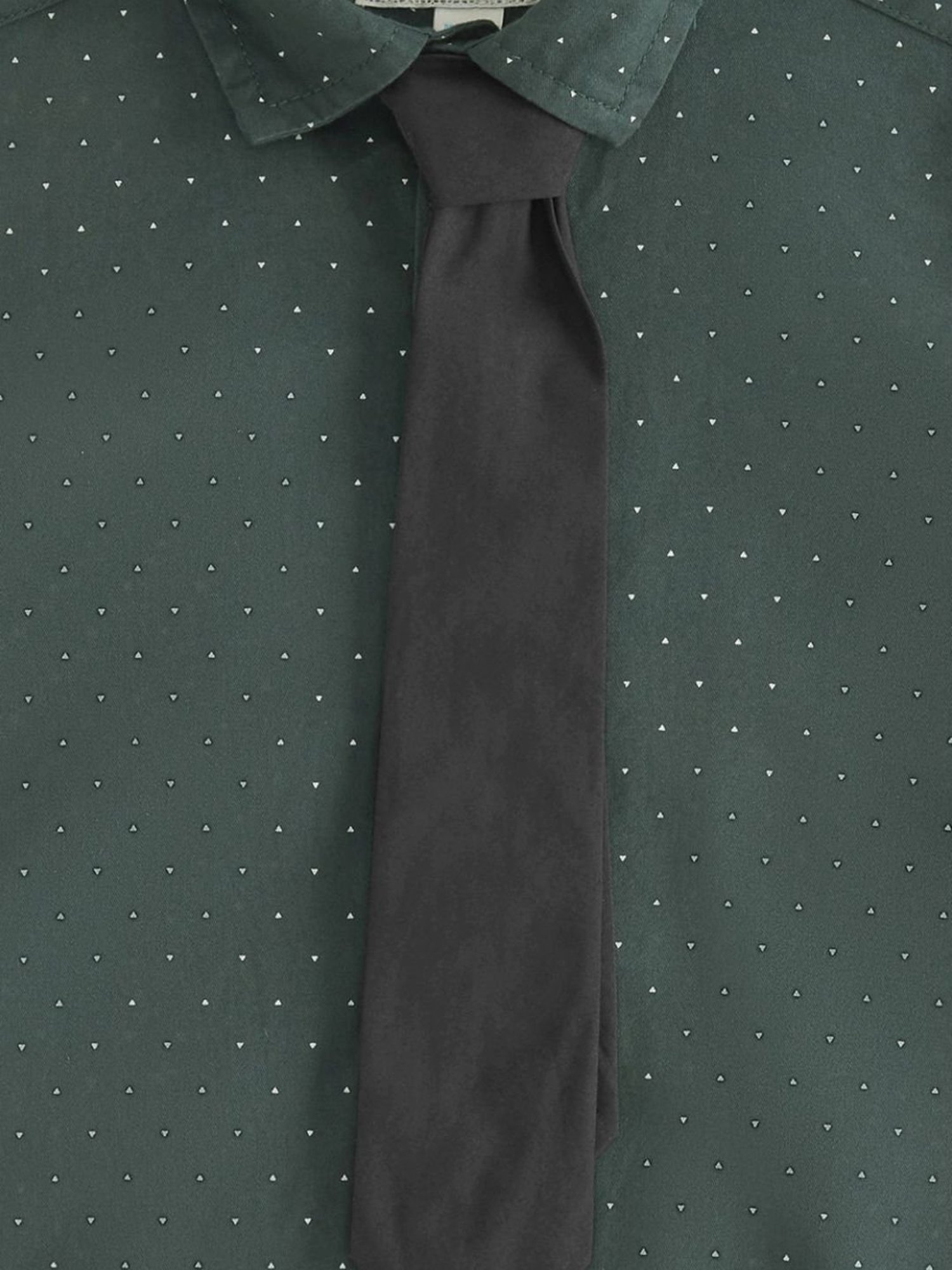 Pantaloons Junior Teal Blue Cotton Printed Full Sleeves Shirt