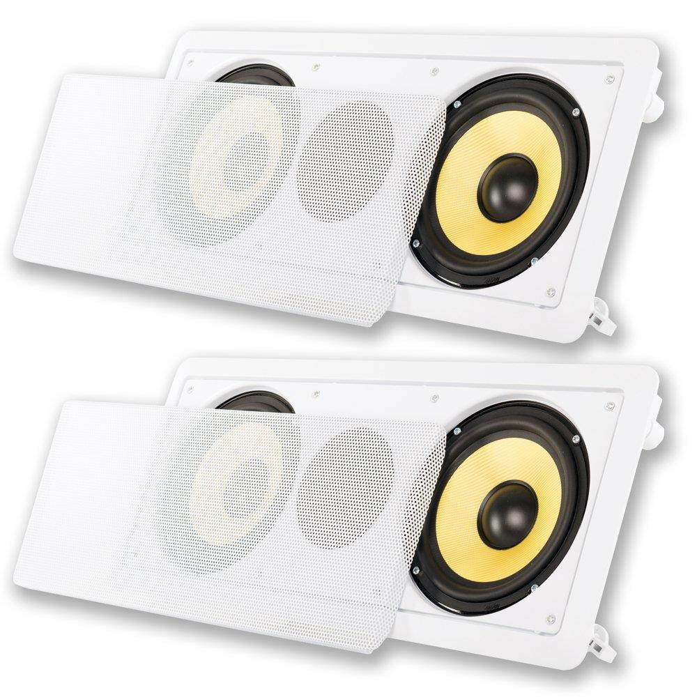 Acoustic Audio HD6c in-Wall Dual 6.5" Speakers Home Theater Surround Sound 2 Speaker Set