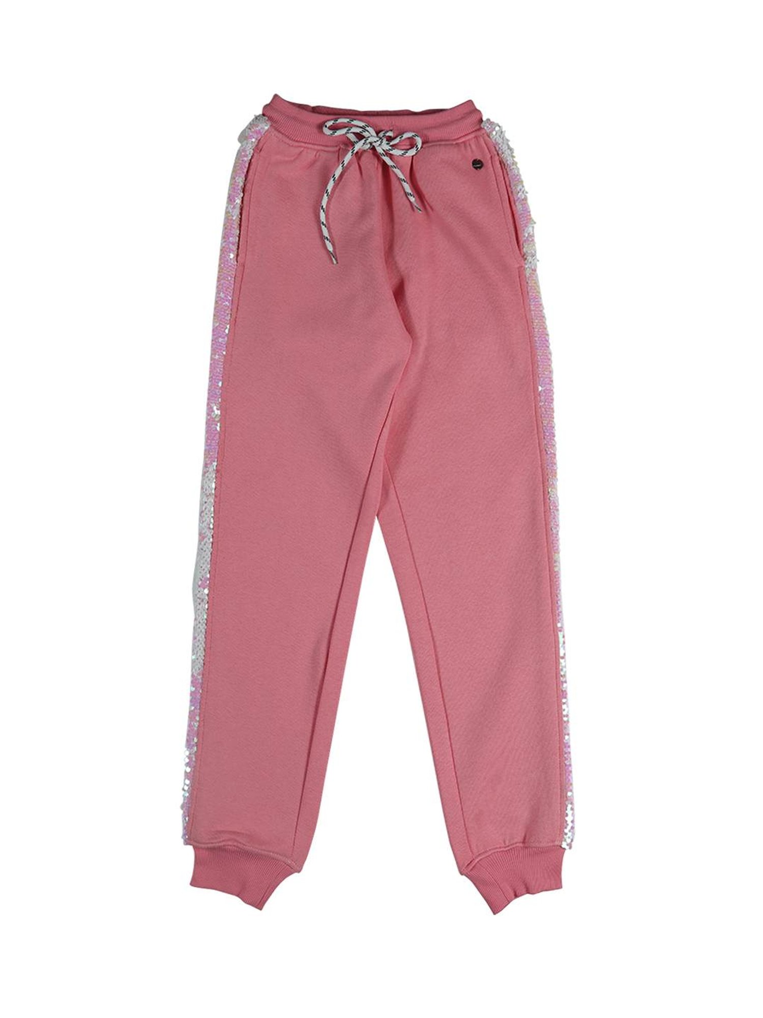 Gini & Jony Girls Pink Embellished Joggers