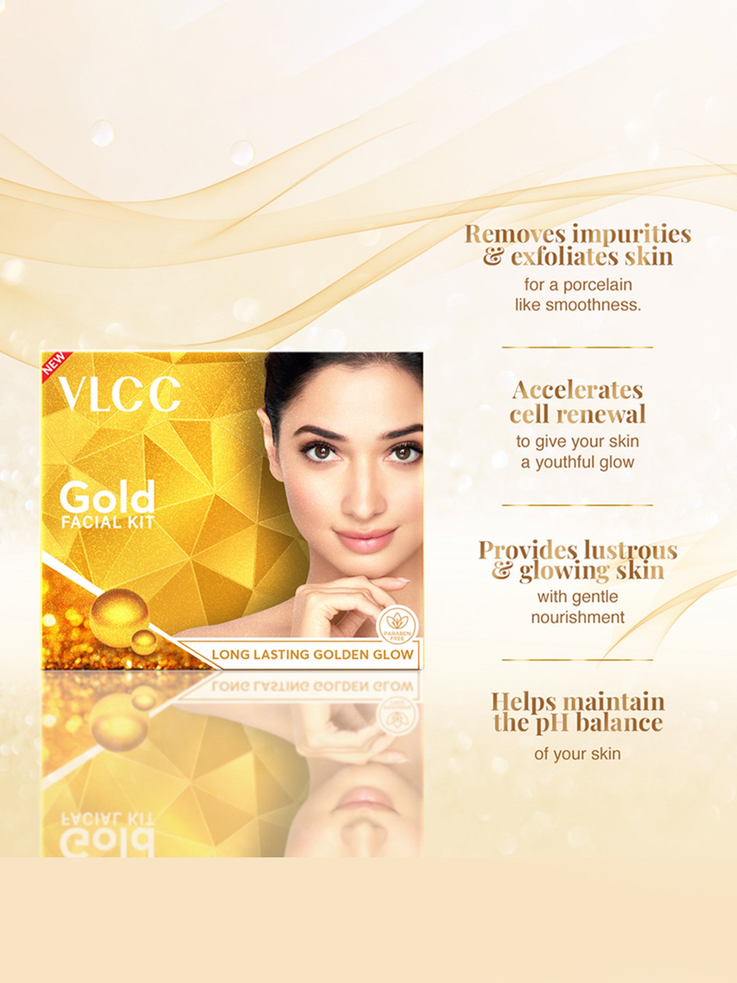 VLCC Gold and Diamond Facial Kit Combo