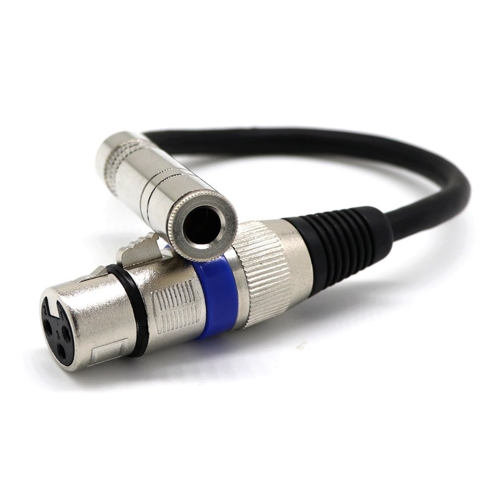 Top Deals 6.35mm 1/4 Inch TRS to XLR Male to Female Cable 3 Pin Female Plug Stereo Microphone Cable Audio Cord (1pcs)