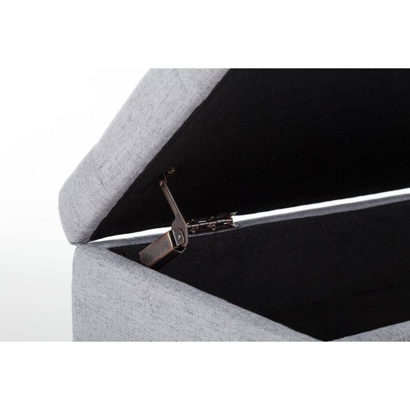 Angelina Storage Bench Gray - Boraam