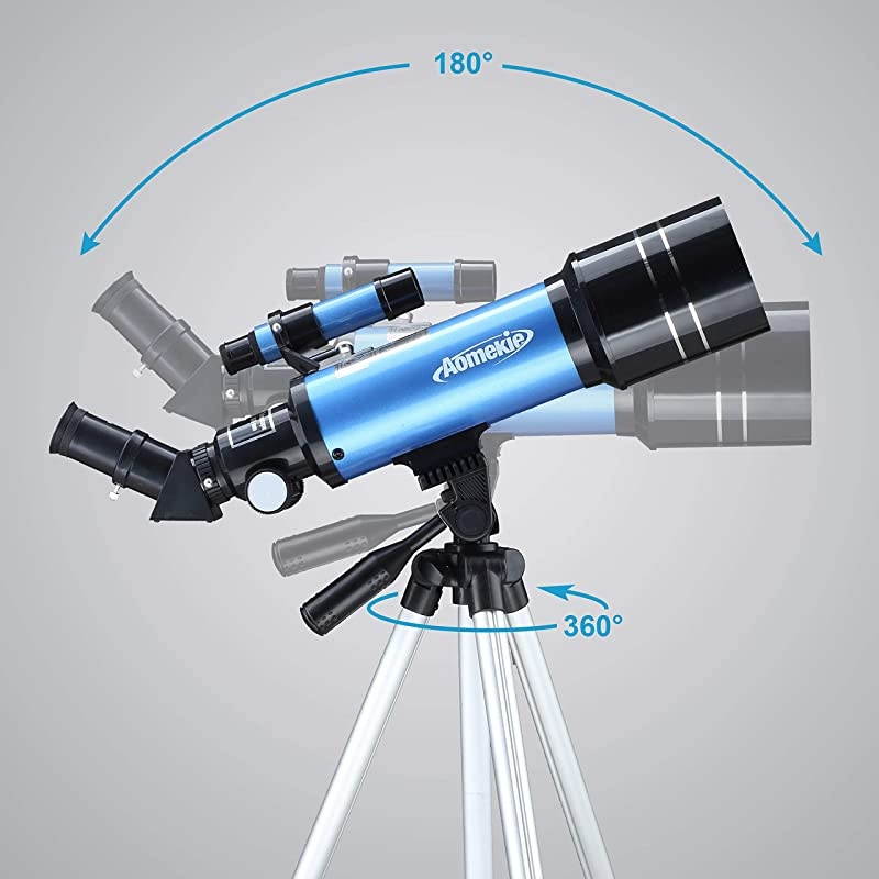 Telescopes for Adults Astronomy Beginners 70mm400mm Kids Telescope with Phone Adapter Tripod Finderscope ErectImage Diagonal and Moon Filter