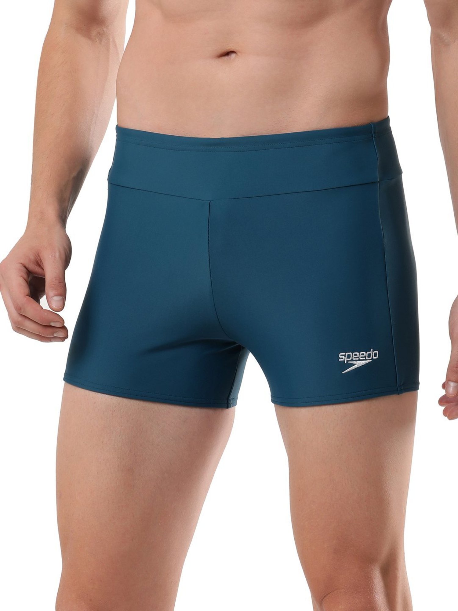 Speedo Darkteal Regular Fit Self Pattern Swimwears