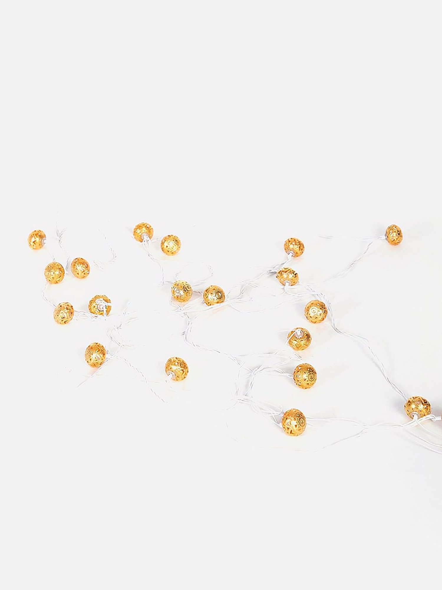 Fabindia Home Elsi Gold Metal Decorative Lights