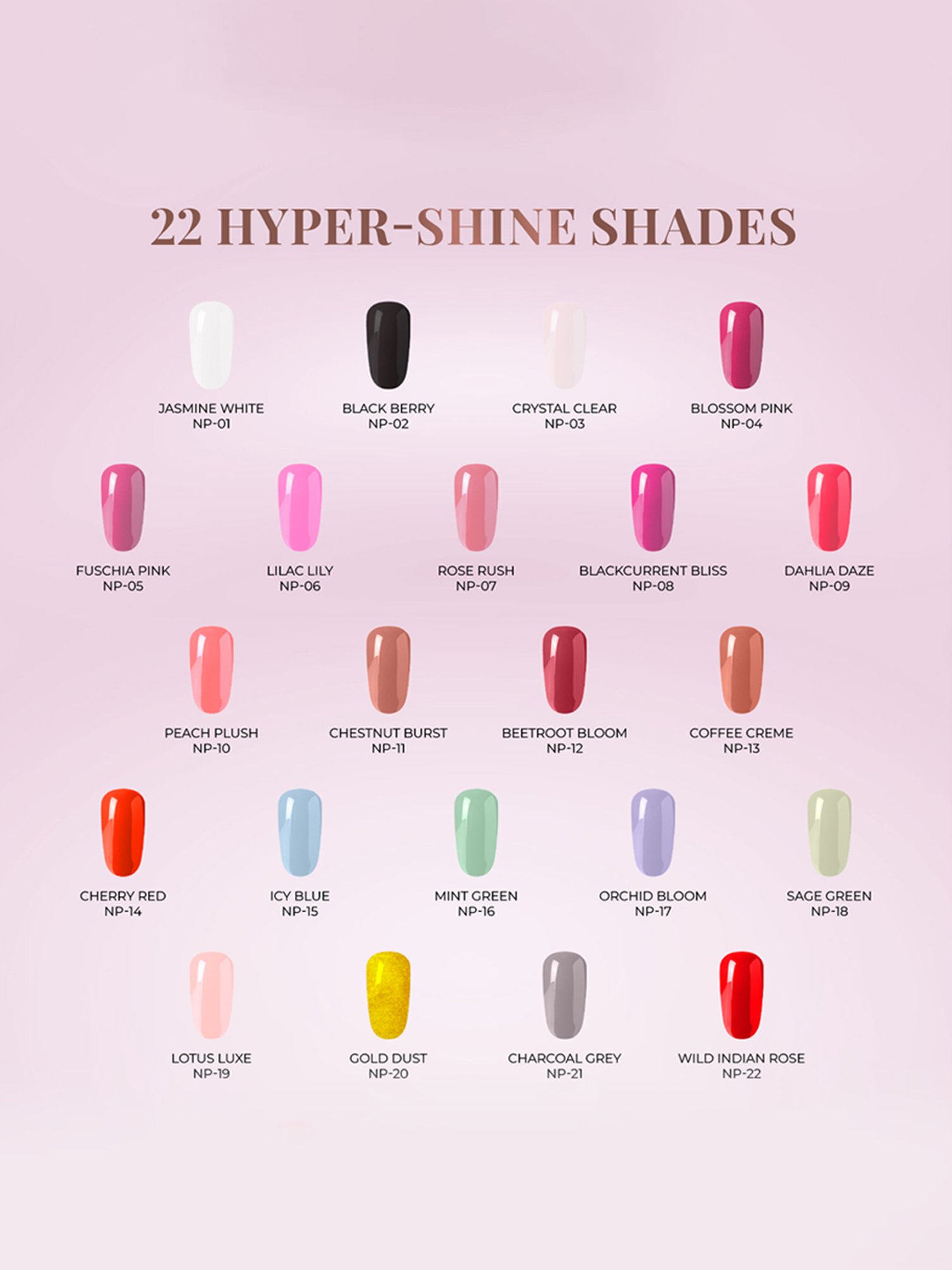 JUST HERBS 21 Free Nail Paint Lotus Luxe - 6 ml