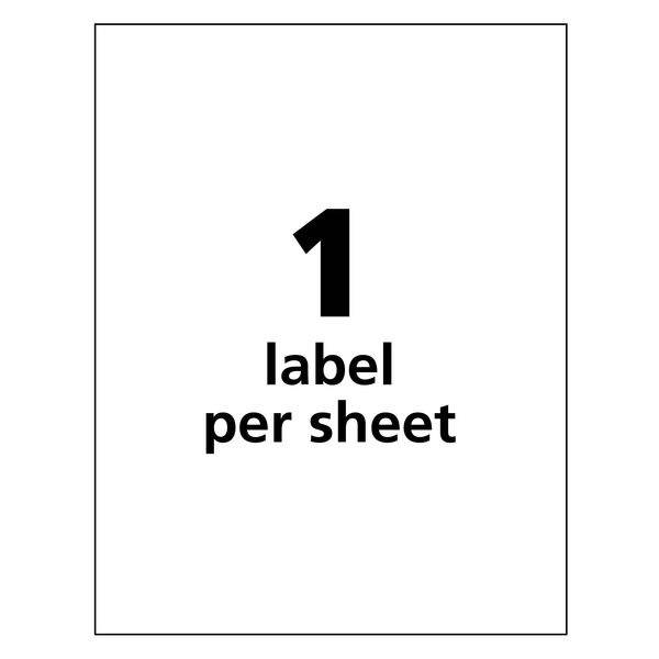 AVERY 60501 8-1/2" x 11" GHS Chemical Labels for Laser Printers, 50