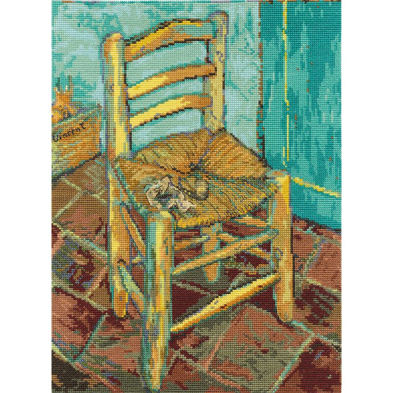 DMC Counted Cross Stitch Kit 9"X12"-Van Gogh's Chair (16 Count)