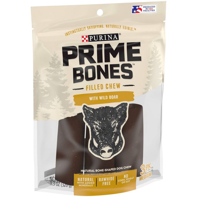Prime Bones Beef Boar Chewy Dog Treat - 11.3oz - M