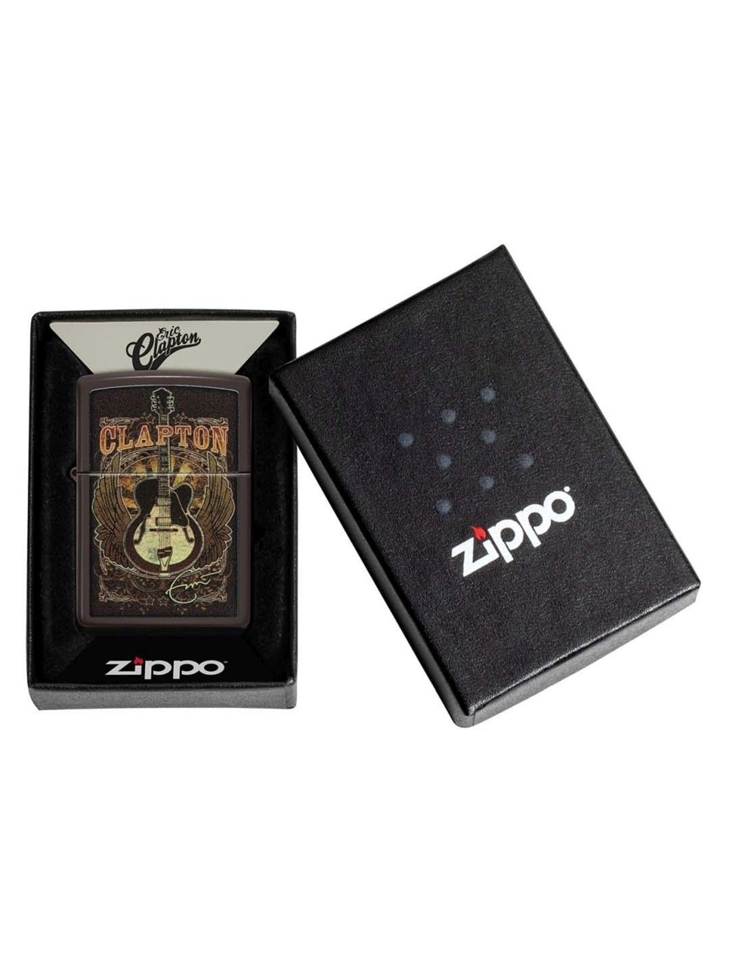 ZIPPO Eric Clapton Design Brown Brass Windproof Pocket Lighter