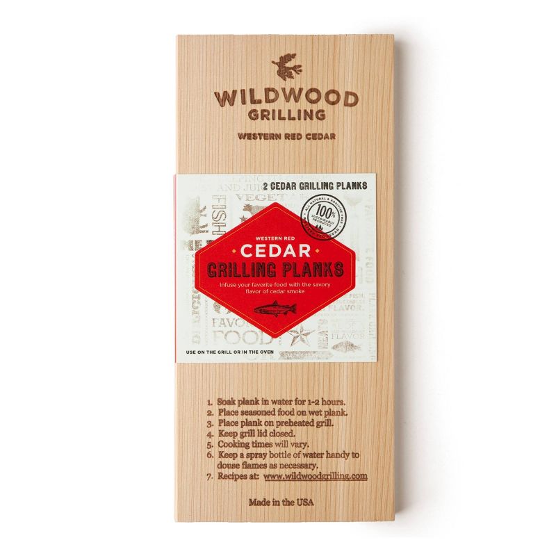 Wildwood Grilling 2pk 5" x 11" Cedar Plank