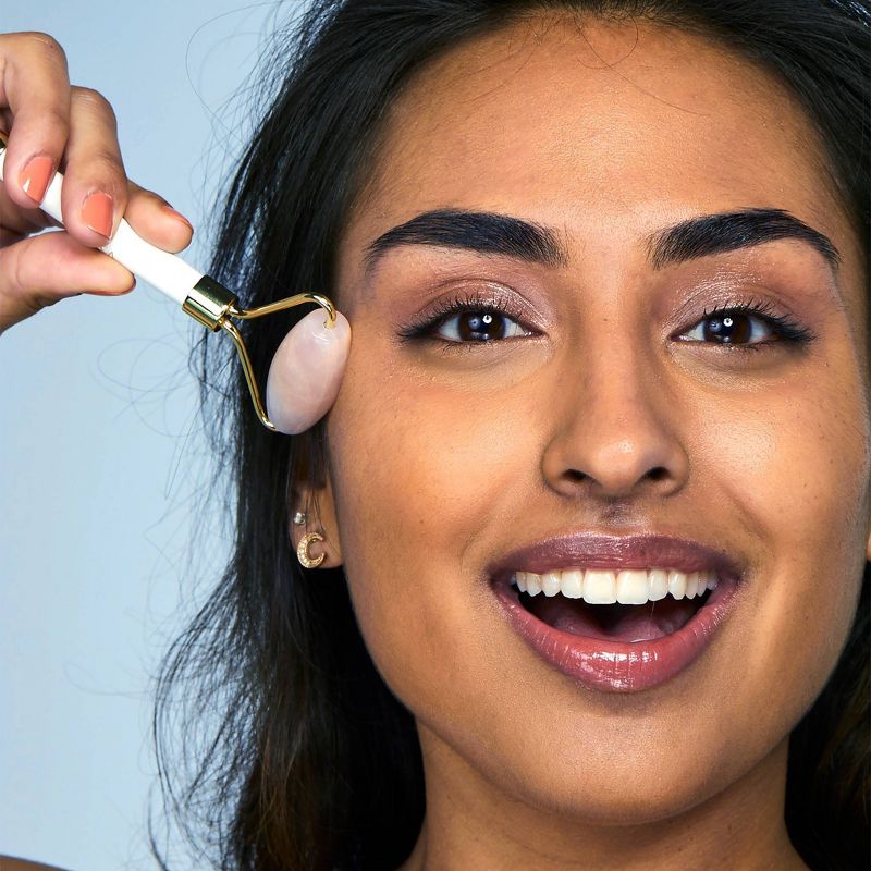 Pacifica Crystal Wand Secret Weapon Rose Quartz Facial Roller - 1ct