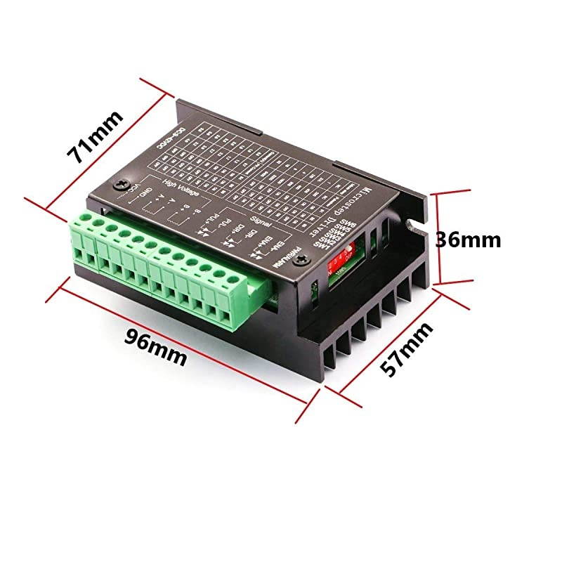 4A 942V Stepper Motor Driver CNC Controller32 Subdivision Upgrade tb6600 for 2 or 4 Phase of Stepper Motor 42 57 86 Random Pattern