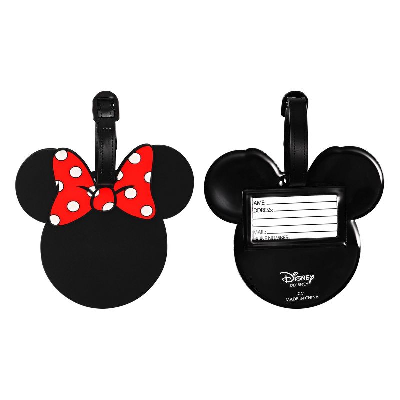 Disney Mickey & Minnie 2pc Rubber Luggage Tag