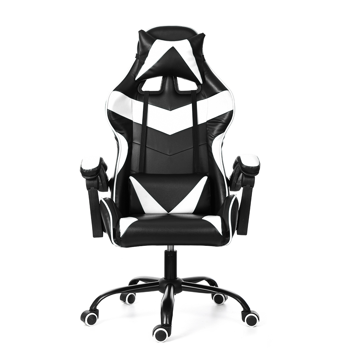 Executive Office Chair Racing Gaming Chair Leather Computer Recliner Swivel Lift