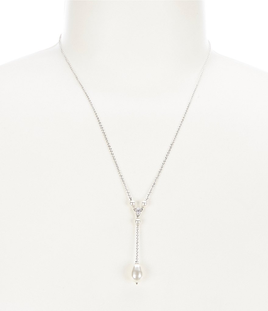 Nadri Boheme Pearl Y Necklace