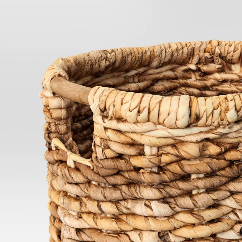 13" x 13" Woven Oval Basket with Cut Off Handle - Threshold™