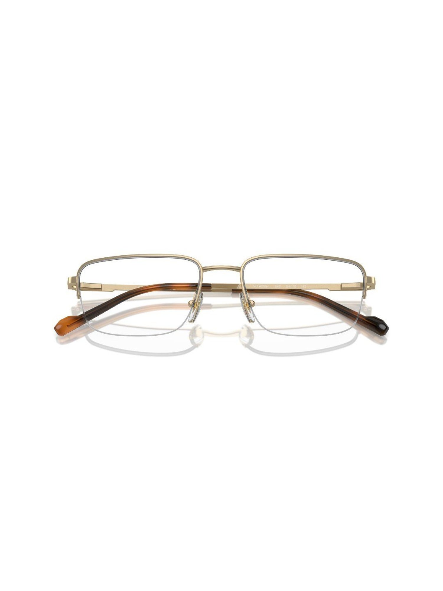 Vogue Eyewear Gold Rectangular Frames for Men