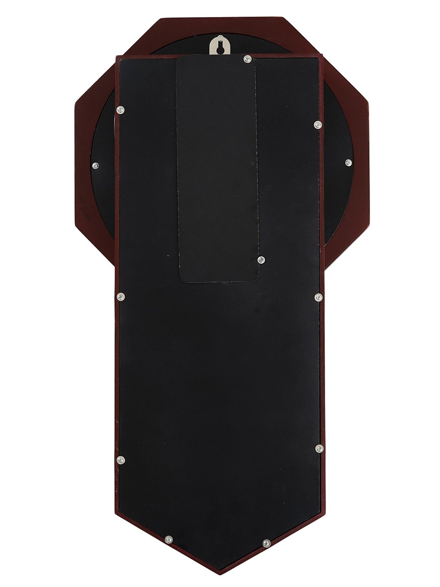 CHRONIKLE Elegant Vertical Rosewood Brown Wood Wall Clock