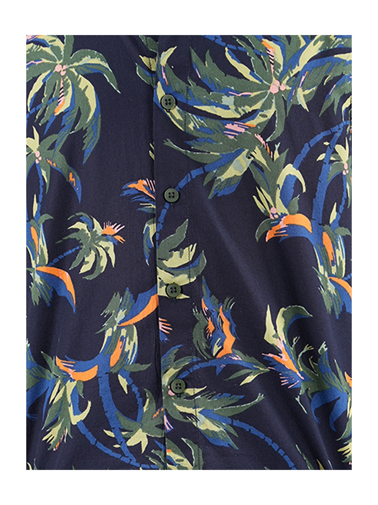 Kiddopanti Kids Navy & Green Printed Shirt
