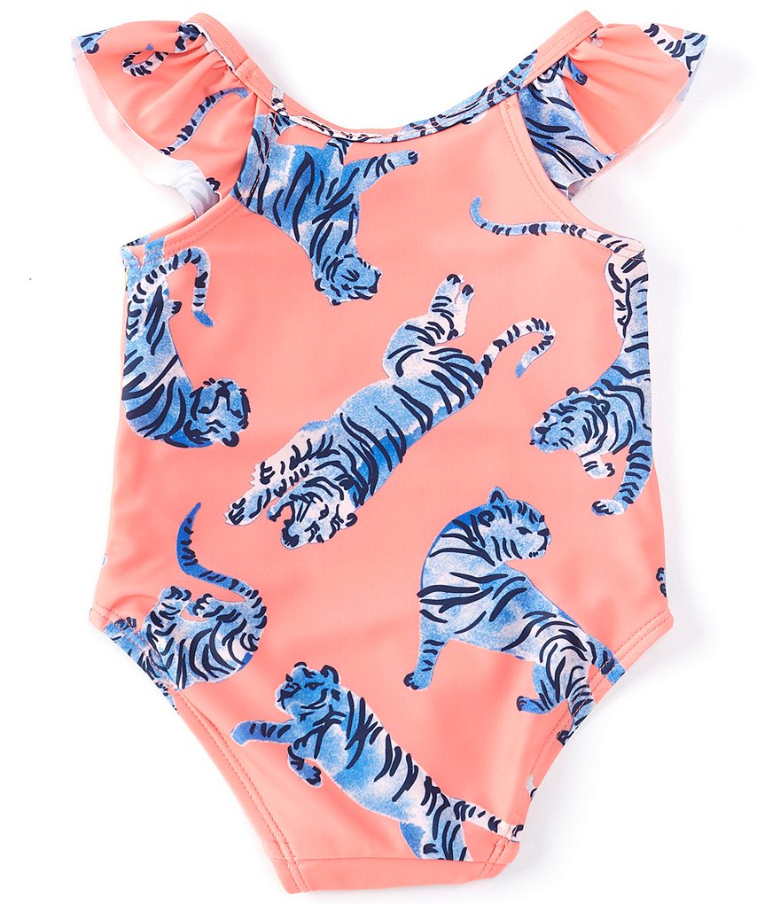 Starting Out Baby Girls 3-24 Months Ruffled Pineapple One-Piece Swimsuit