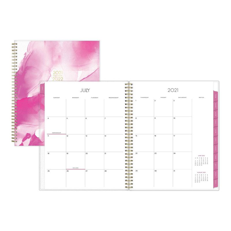 2021-22 Academic Planner 8.5" x 11" Flexible Cover Weekly/Monthly Wirebound Rose - The Home Edit