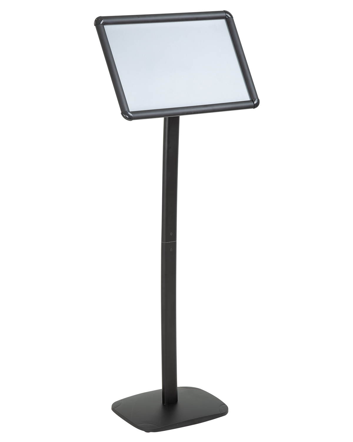 Sign Stand Base Sign Holder Standing Pedestal Poster Stand 11x17 Inch Curved Menu Advertising Sign Stand Display Both Vertical & Horizontal View Aluminum Snap Open Frame Sign Stand