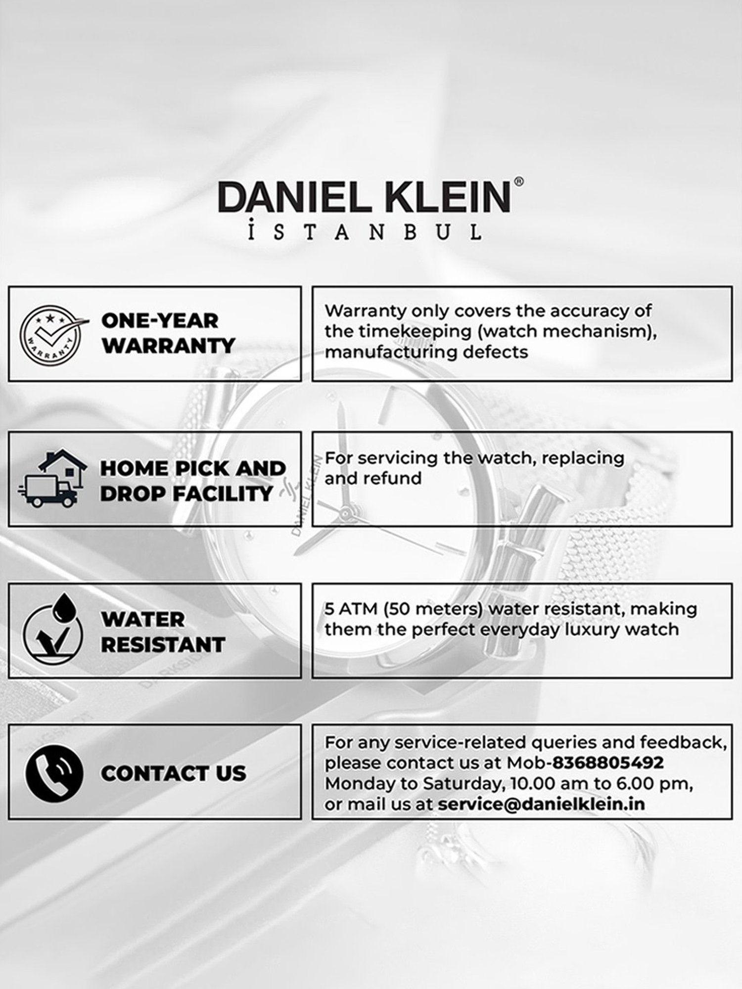 Daniel Klein DK.1.13750-1 Chronograph Watch for Men