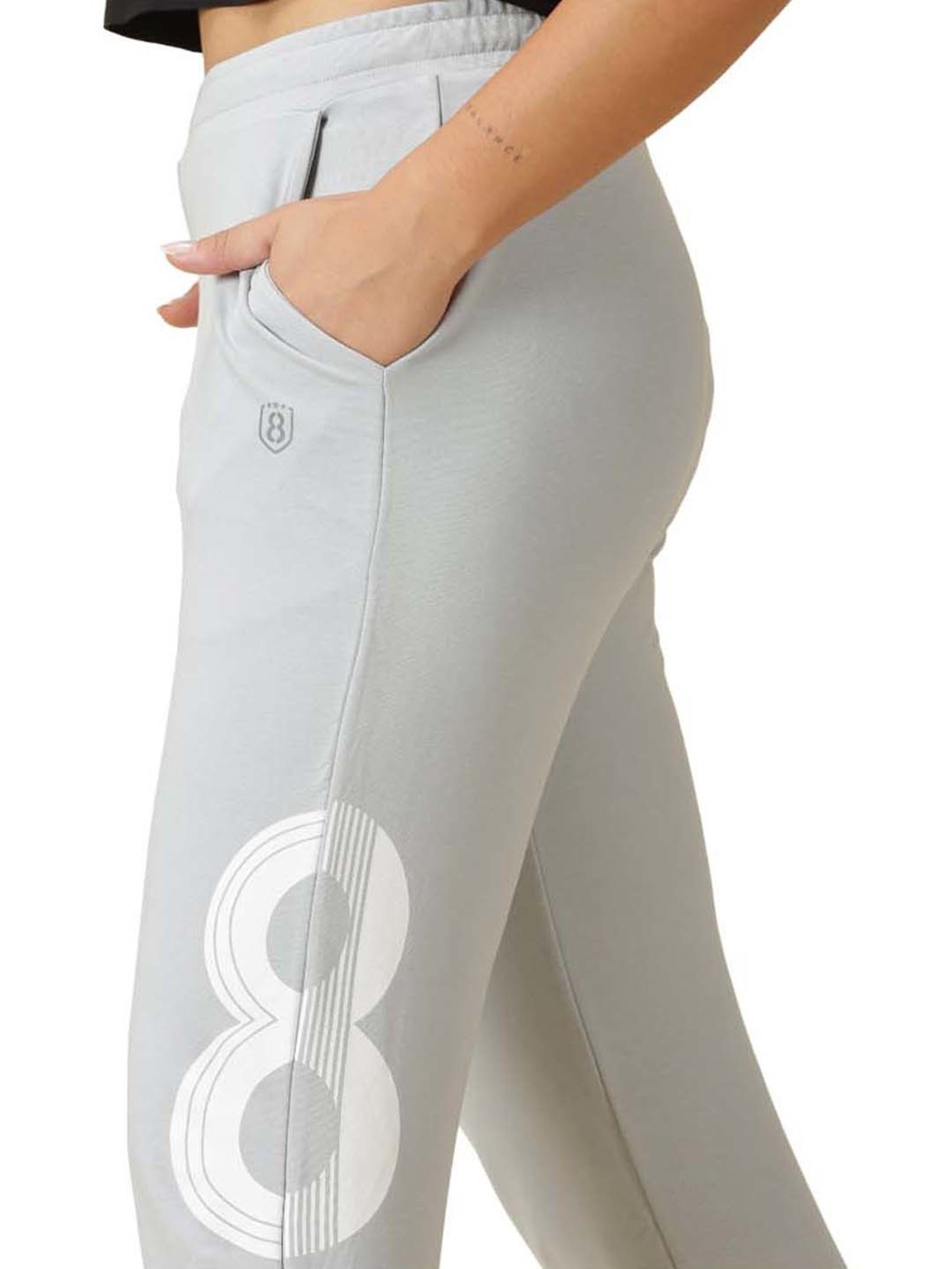 Domin8 Women Solid Training Drawstring Track Pants