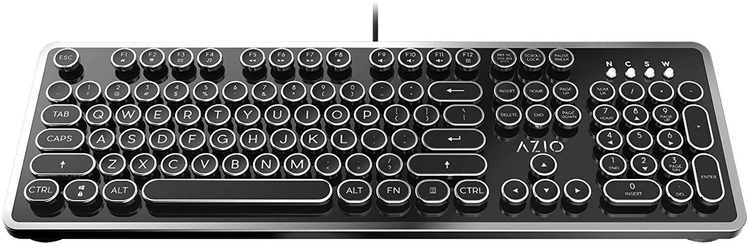 Azio Retro - USB Mechanical Keyboard (Blue Switch)