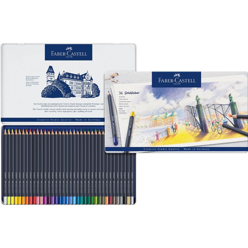 Faber-Castell 36ct Goldfaber Color Pencil Tin