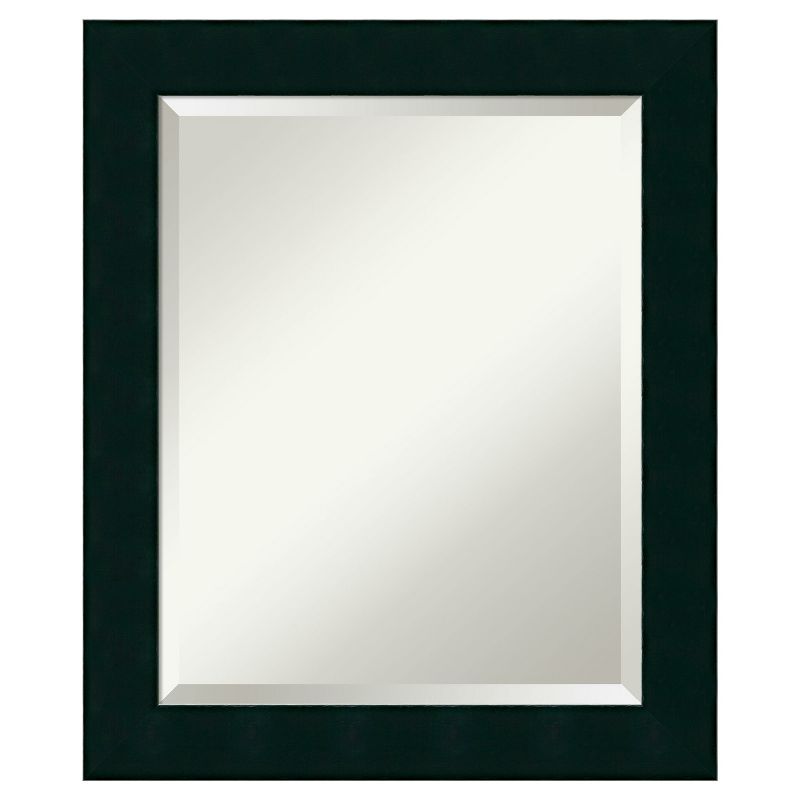 20" x 24" Tribeca Wood Framed Wall Mirror Black - Amanti Art