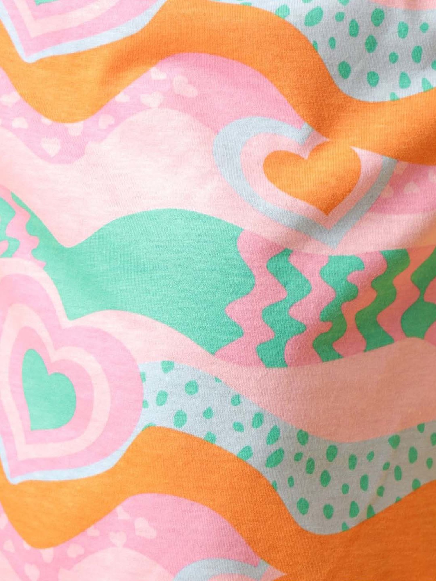 Anthrilo Kids Pink Cotton Printed T-Shirt & Short