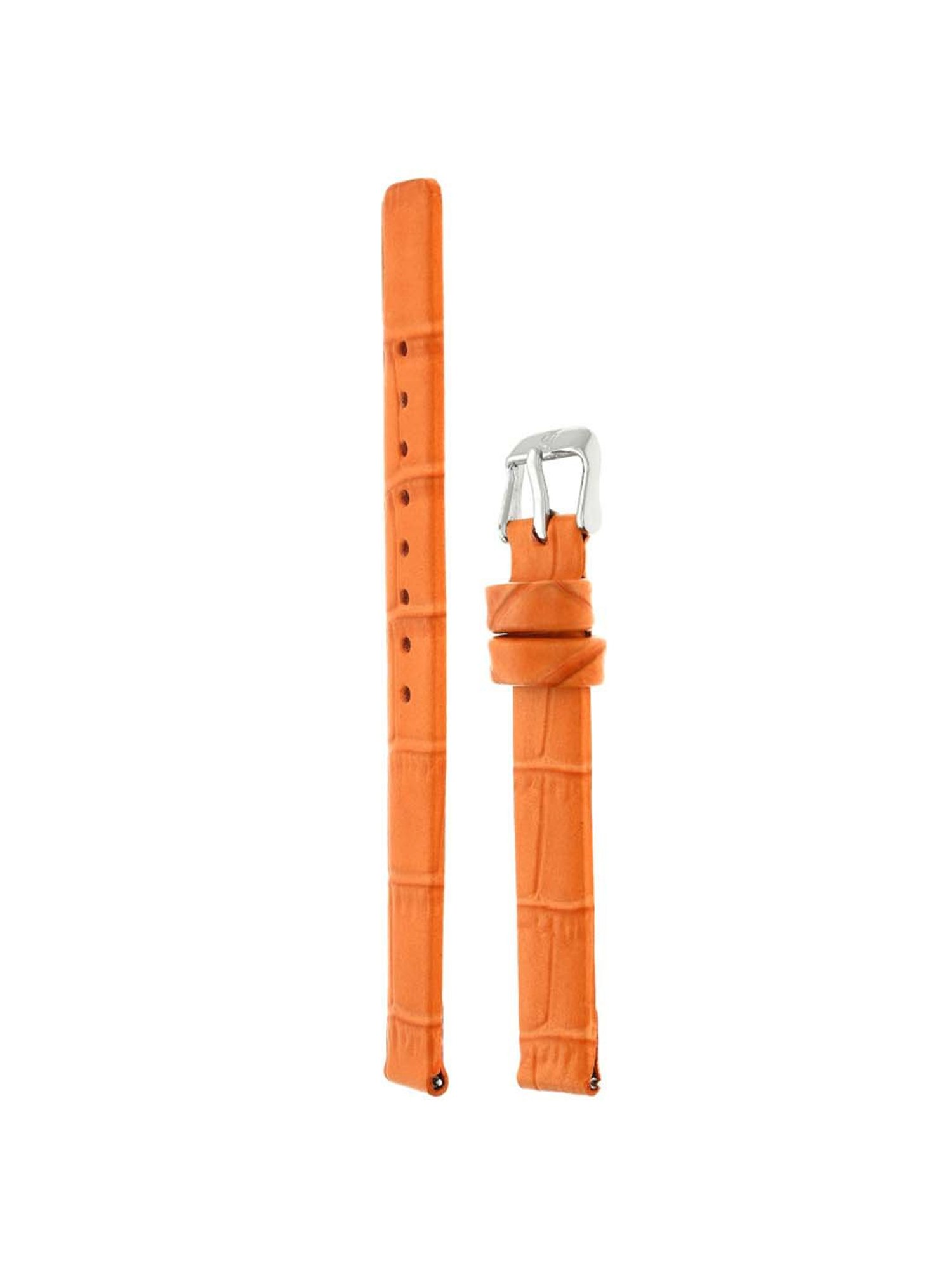 Titan 12 mm Orange Genuine Leather Strap for Women