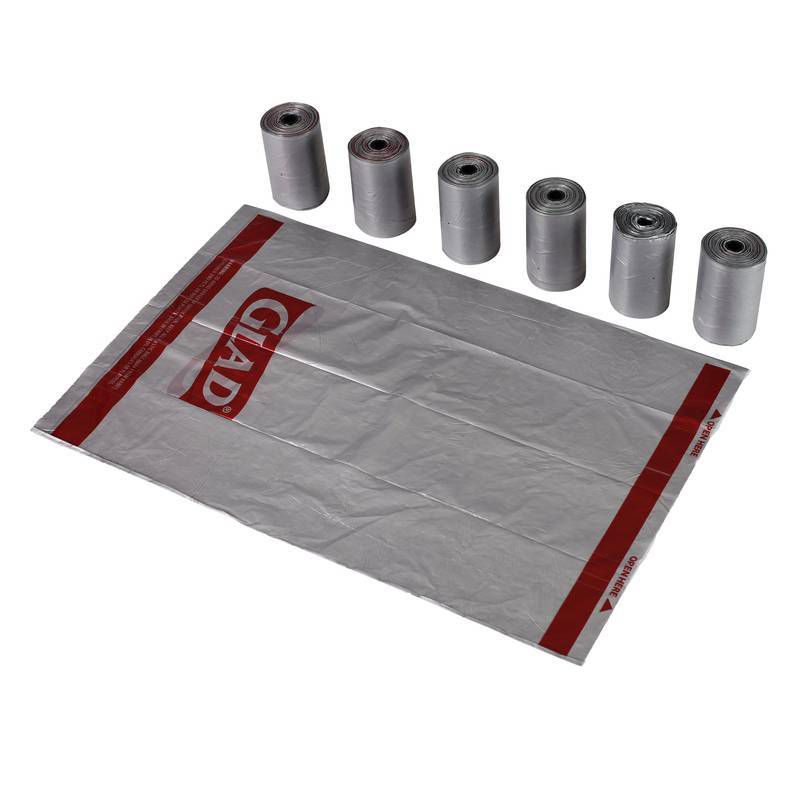 Glad Unscented Dog Waste Bags Refill Rolls - 90ct