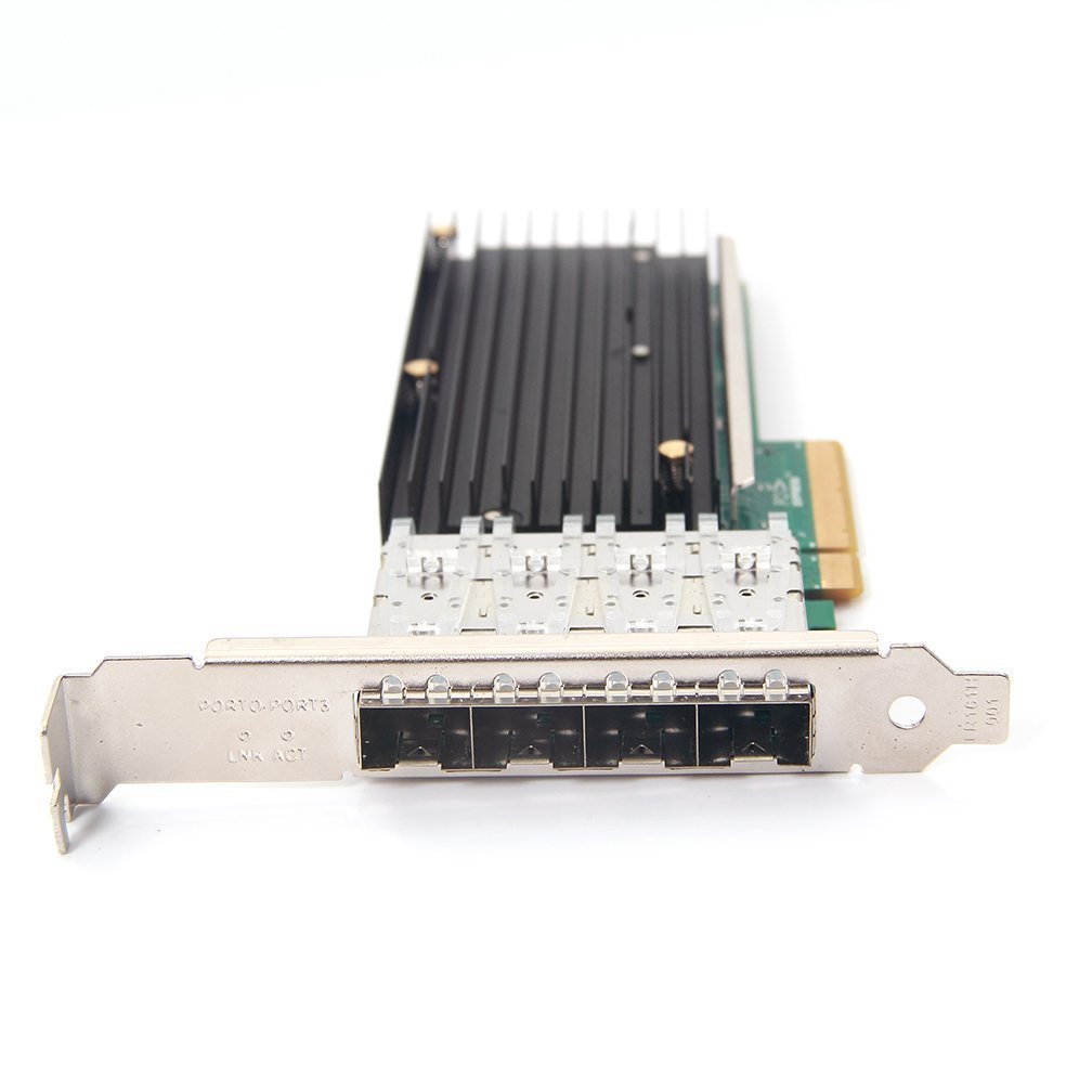 Network Card - for Intel X710-DA4 10GbE Converged Network Adapter (NIC), PCI-E x8, 4X SFP+ Port