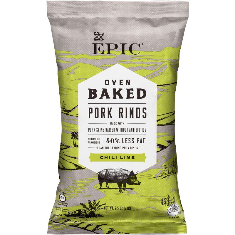 EPIC Chili Lime Pork Rinds - 2.5oz