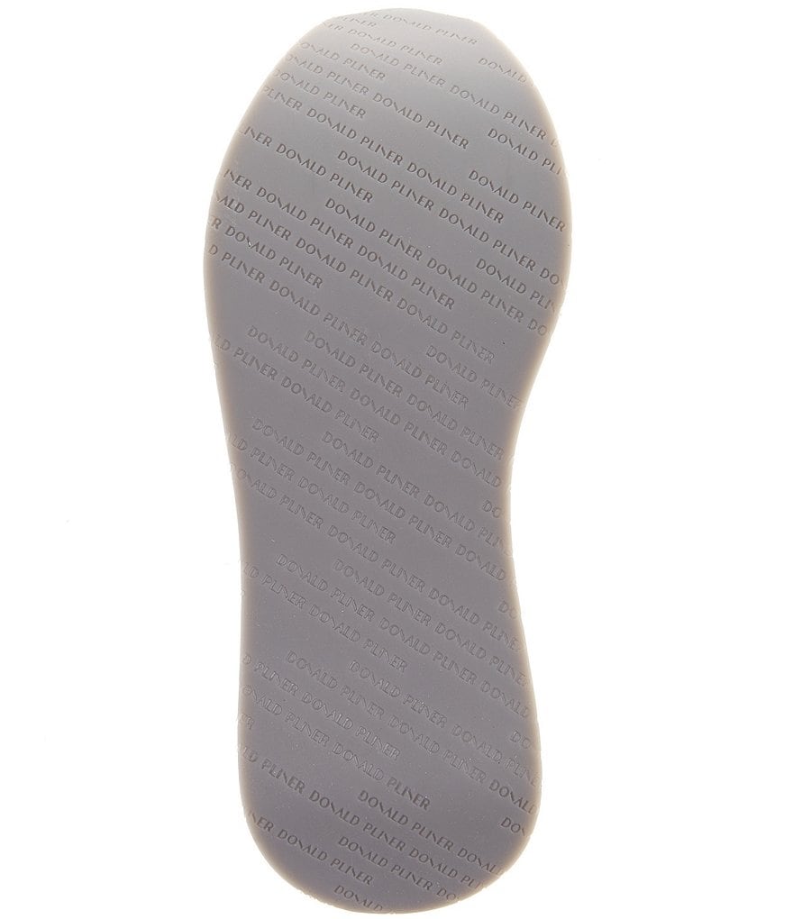 Donald Pliner Pelham Leopard Print Leather Stretch Mesh Wedge Slip On Sneakers