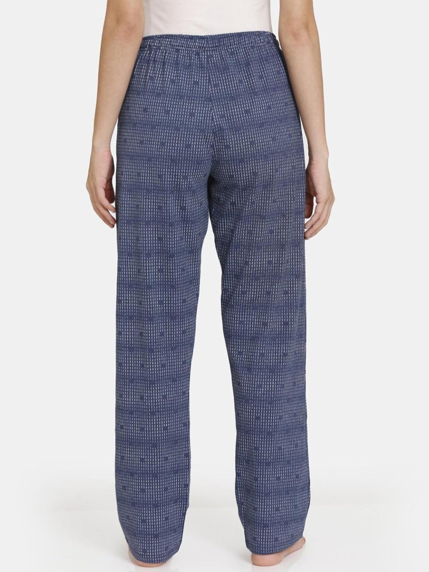 Rosaline by Zivame Navy Printed Pajamas