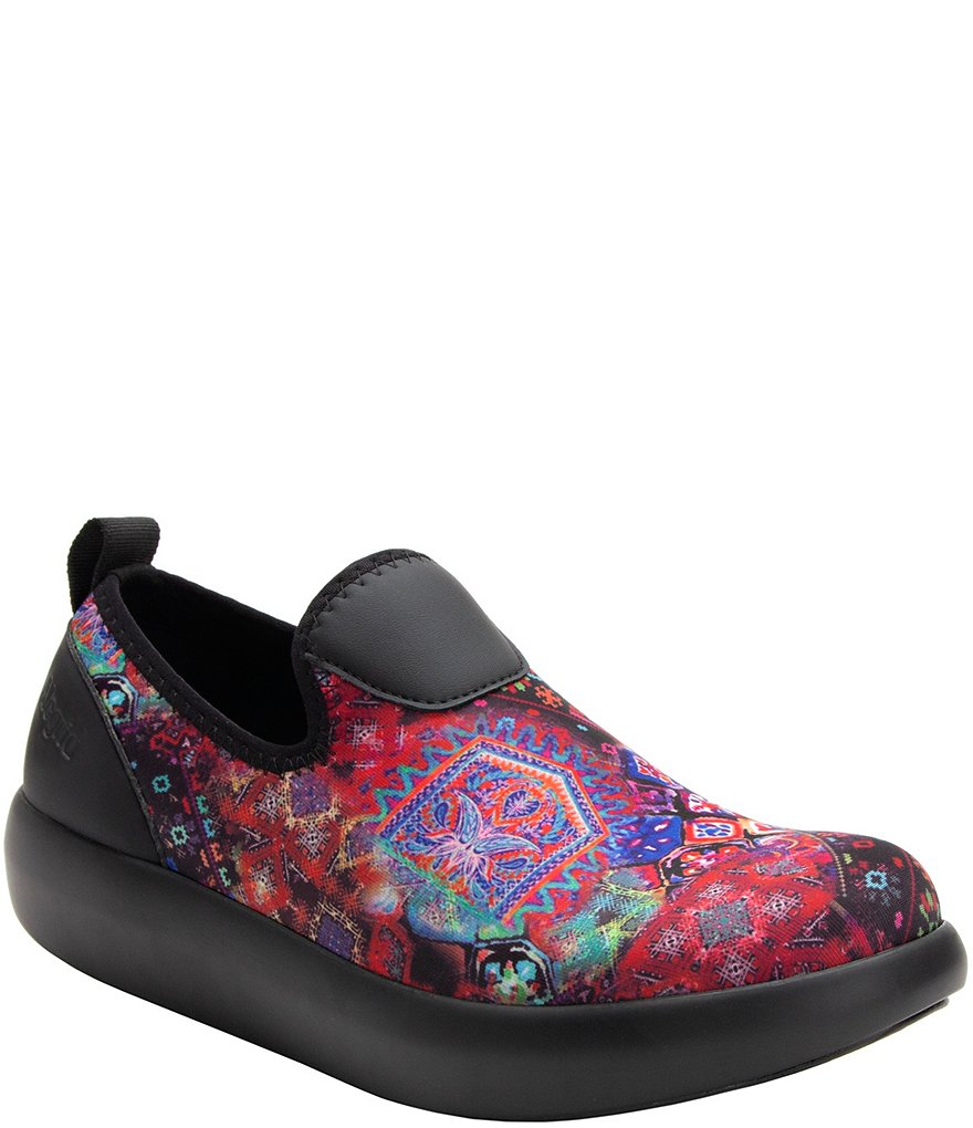 Alegria Eden Beauty Blur Print Stretch Slip Ons